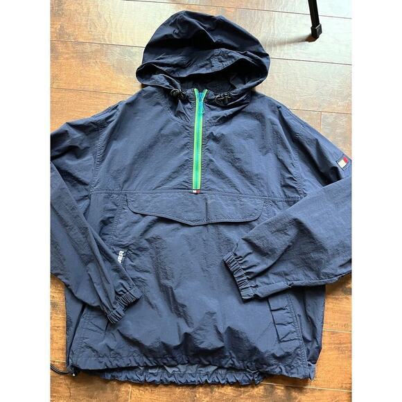 Tommy Bahama Lightweight Pull Over Vintage Kangaroo Jacket Size L - Picture 1 of 8